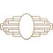 Ekena Millwork Elizabeth Wood Fretwork Pierced Medallion, 28"W x 14"H x 7 3/4"IW x 13 1/4"IH x 1/4"T, Red Oak CMWP28X14X0250EBRO - alternate 1